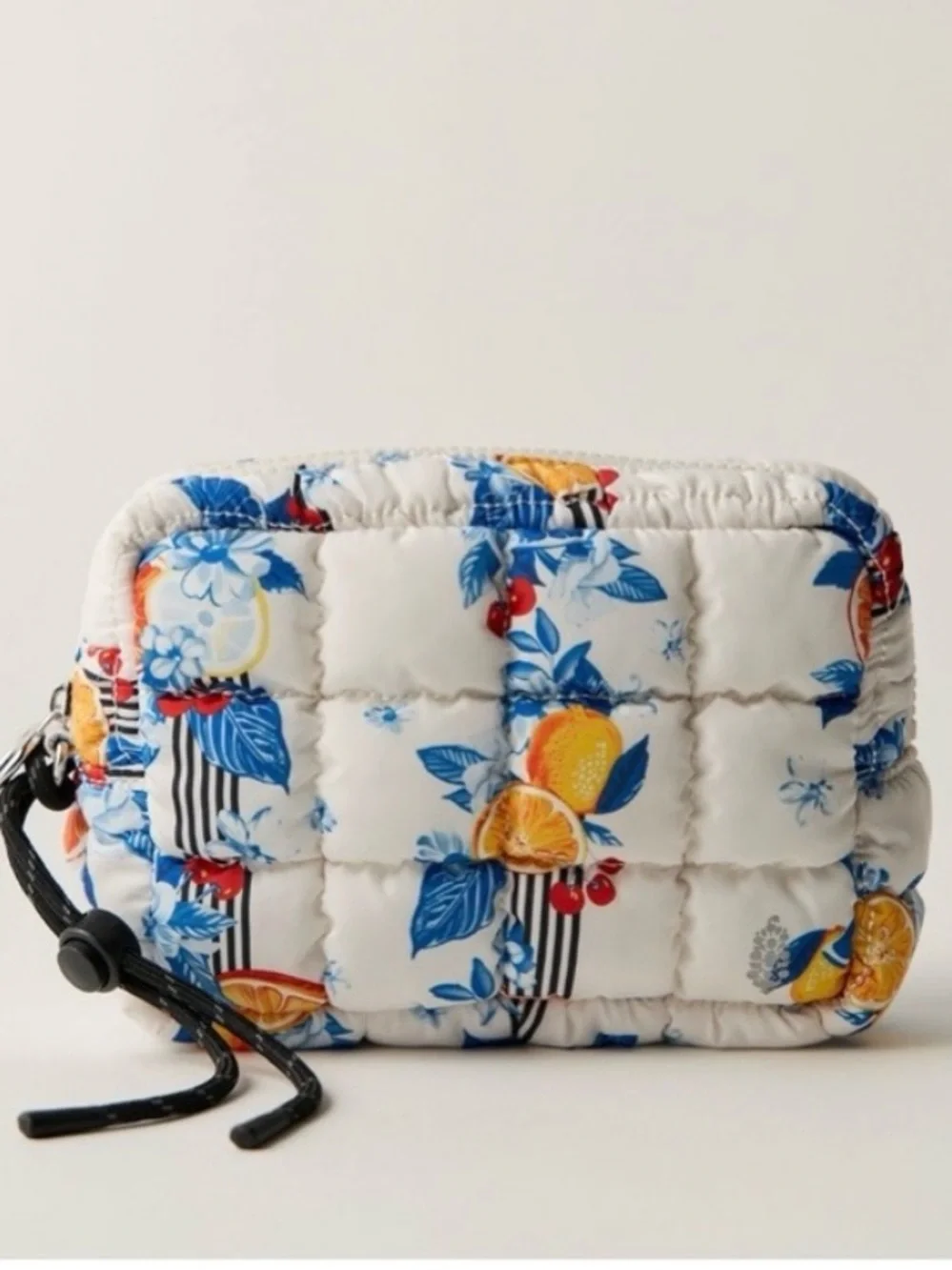 Free People Movement Quilted Mini Carry Case Pouch New Tangerine 🍊 Dream